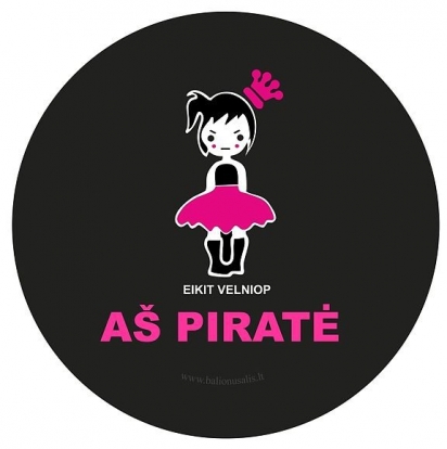 Ženkliukas "Eikit velniop - Aš piratė" (7.7 cm.)
