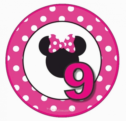 Ženkliukas Minė "9" (7.7cm.)