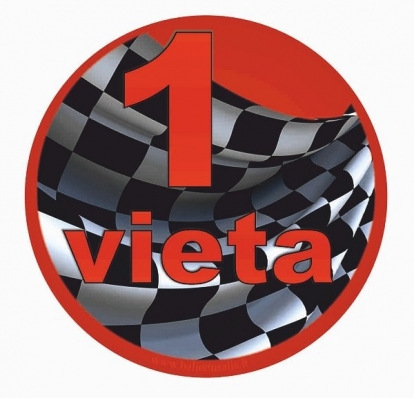 Ženkliukas Ratai "1 vieta" (7.7cm.)
