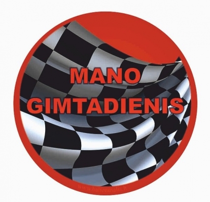 Ženkliukas Ratai "Mano gimtadienis" (7.7cm.)