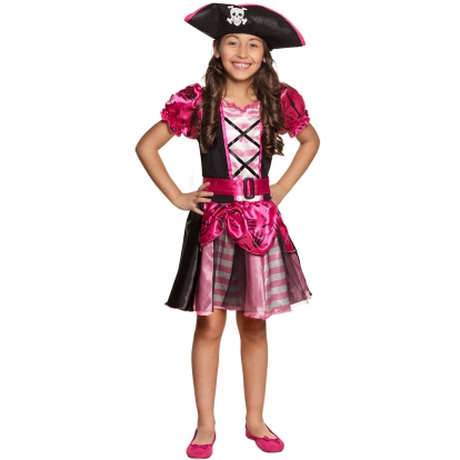Piratės kostiumas, rožinis (4-6 m.)