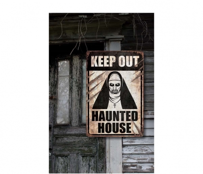 Plakatas "Keep out - Haunted House" (24X36 cm)