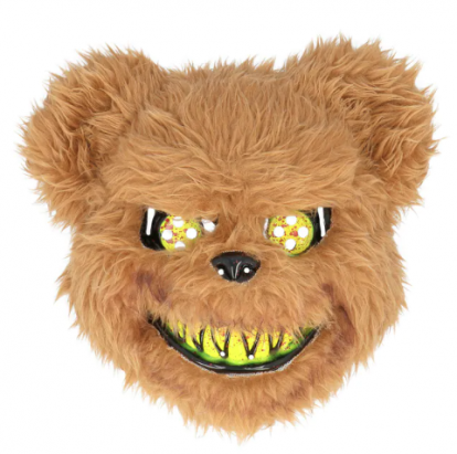 Pliušinė kaukė "Pamišęs meškinas"