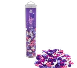 Plus Plus konstruktorius, blizgančių spalvų, 240 detalių.