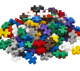 Plus Plus konstruktorius, bazinių spalvų, 100 detalių 1