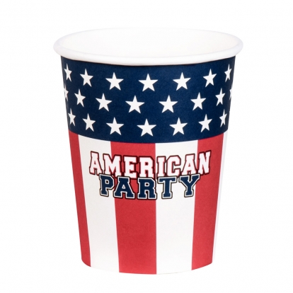 Puodeliai "American party" (10 vnt./210 ml)