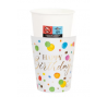 Puodeliai "Gimtadienio taškeliai" (8 vnt./250 ml)