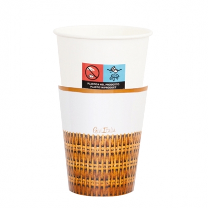 Puodeliai "Kaip šiaudiniai" (8 vnt./250 ml)