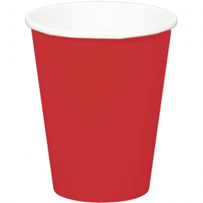 Puodeliai, raudoni (8 vnt./350 ml)