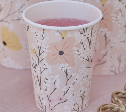 Puodeliai "Rausva gėlių pieva" (8 vnt./255 ml) 1