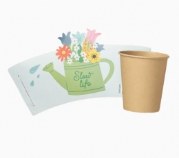 Puodeliai su dekoracijomis "Fermos gyvūnai" (6 vnt./270 ml) 1