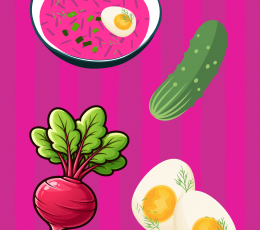 PVC Šaltibarščių dekoracijos