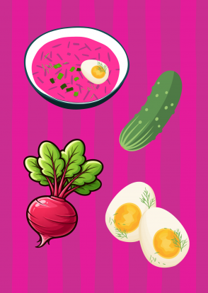 PVC Šaltibarščių dekoracijos