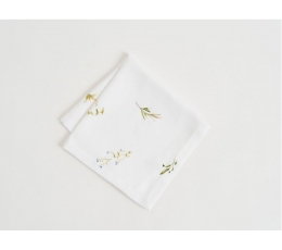 Servetėlė "Lamina", medžiaginė balta  (45x45 cm)