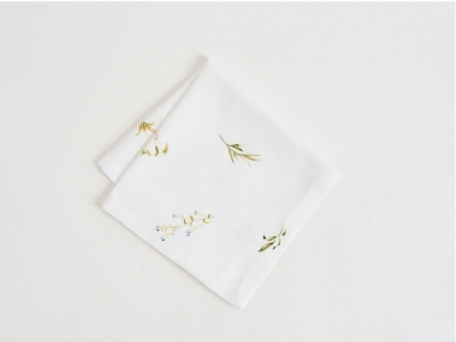 Servetėlė "Lamina", medžiaginė balta  (45x45 cm)