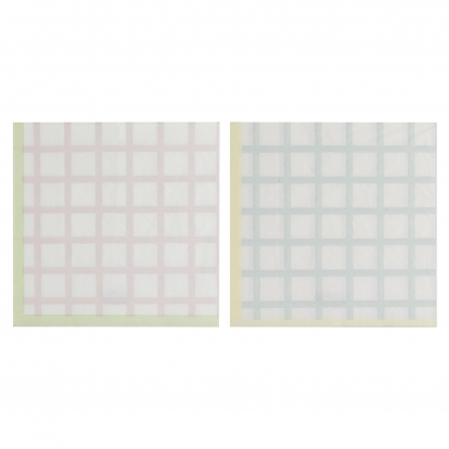Servetėlės "Pasteliniai langeliai" (16 vnt.)