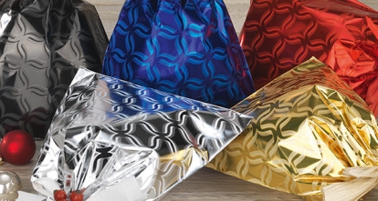 Skanėstų maišelis "Sidabro ornamentai" (20x35 cm)