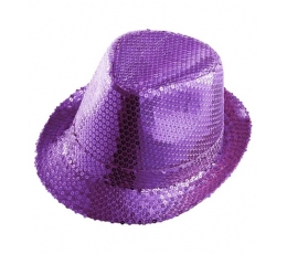 Skrybėlė, žvilganti violetinė