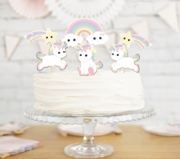 Smeigtukai-dekoracijos "Baby Unicorn" (6 vnt.) 1