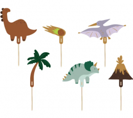 Smeigtukai-dekoracijos "Dinozaurai" (6 vnt.)