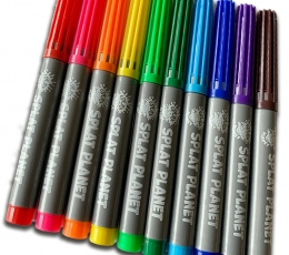 Splat Planet marškinėliai su flomasteriais, Vienaragiai, 9-11m. 2