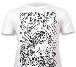 Splat Planet marškinėliai su flomasteriais, Vienaragiai,  3-4m. 1