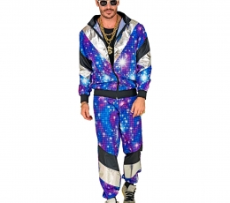 Sportinis karnavalinis kostiumas "80s disco" (M) 1