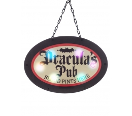 Šviečianti iškaba "Dracula's Pub" (47x33 cm)   
