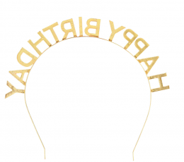 Tiara "Happy Birthday", spalvota 1