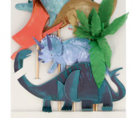 Torto dekoracijos "Dinozaurai" (6 vnt.)