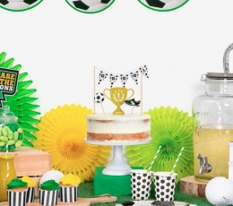 Torto dekoracijos-smeigtukai "Futbolas" (4 vnt.) 2