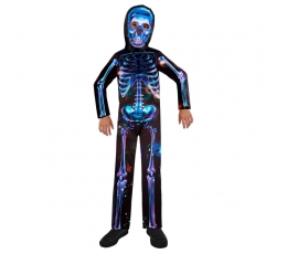 Tvarus kostiumas berniukui "Neoninis skeletas" (6-8 m.)