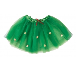 Vaikiškas tutu sijonėlis, žalias su žvaigždėmis
