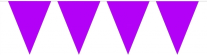 Vėliavėlių girlianda, plastikinė violetinė (10 m)