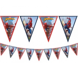 Vėliavėlių girlianda "Spiderman Crime Fighter" (9 vėliavėlės)