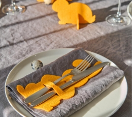 Velykinis įrankių dėkliukas "Zuikis", geltonas (4 vnt.) 3