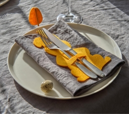 Velykinis įrankių dėkliukas "Zuikis", geltonas (4 vnt.) 4