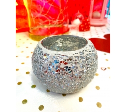 (NUOMA) Žvakidė, veidrodinė, apvali (7 cm)