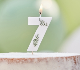 Žvakutė su žaluma "7" 1