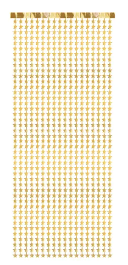 Folinė užuolaida-lietutis "Auksinės žvaigždutės" (100x245 cm)