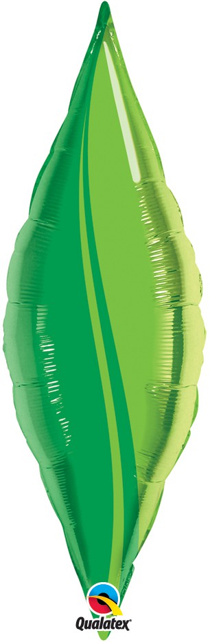 Folinis balionas "Žalias lapas" (63x29 cm)