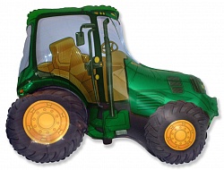 Folinis balionas "Žalias traktorius" (60 cm)