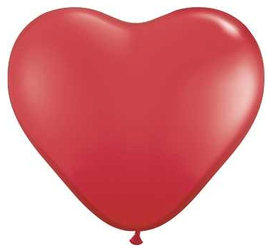 Forminis balionas "Raudona širdelė" (40 cm)