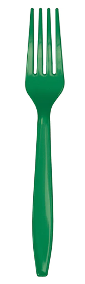  Korduvkasutatavad kahvlid, rohelised (24 tk.)