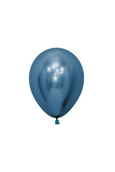 Balons, chrome zils (12 cm/Sempertex)