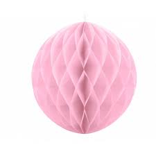 Бумажный шар, светло-розовый (20 см)