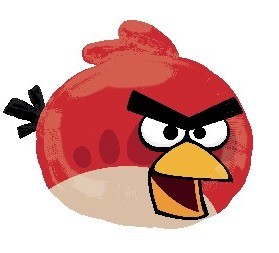 Folinis balionas "Angry Birds/raudonas" ( 58 x 51 cm. )