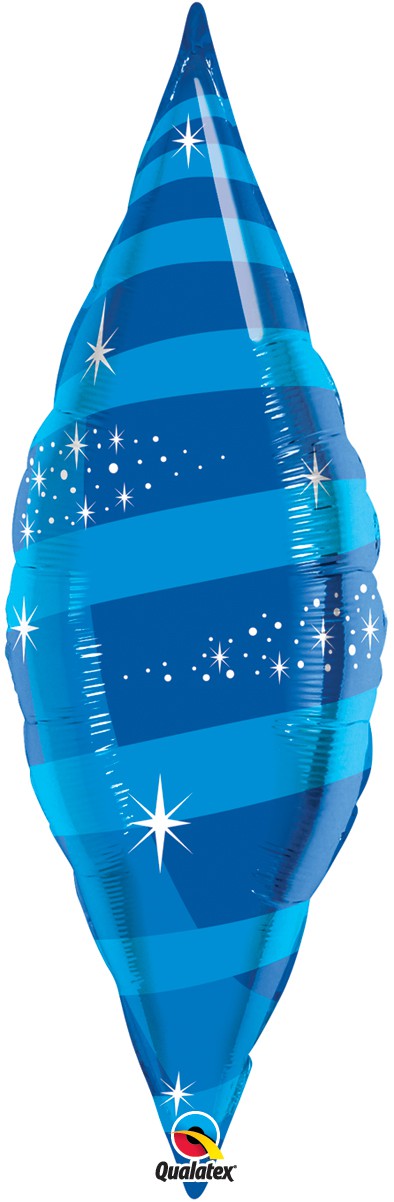 Folinis balionas "Mėlynas lapas" (30x106cm.)