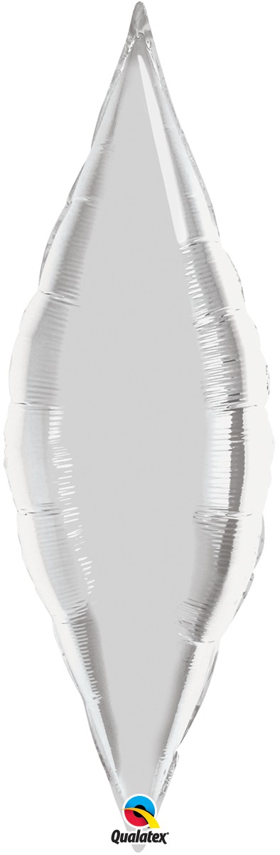 Folinis balionas "Sidabrinis lapas" (14x32cm.)