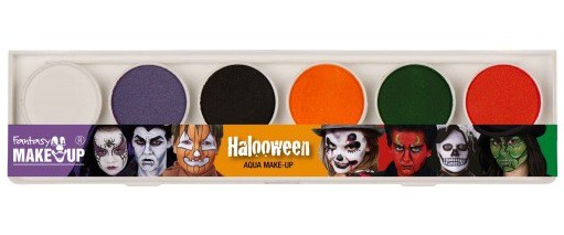 Grimo paletė su teptukais  "Helovinas" (6 spalvos)